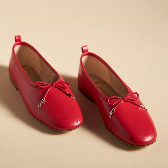 Sam Edelman Shoes - SAM EDELMAN ARI BALLET FLATS IN HEIRLOOM RED LEATHER 7.5